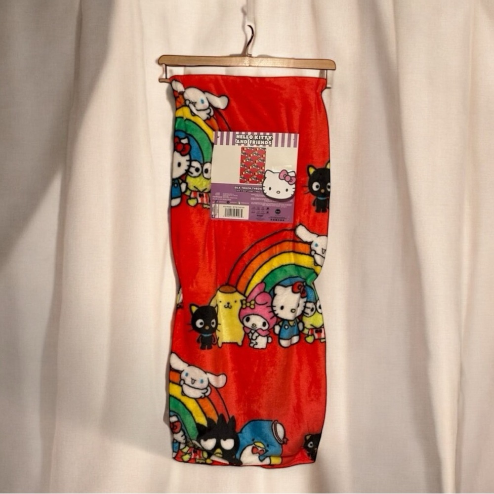 Hello Kitty and Friends Plush Better Together Blanket Throw Large